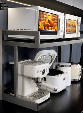 厨房微波炉置物架台面电饭锅加长多功能多层一体支架烤箱收纳架子