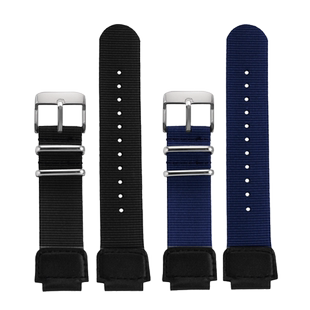 适配卡西欧手表AE-1200/AQ-S810W/AEQ-110/W-218/F91尼龙帆布表带