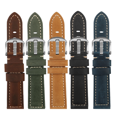 磨砂疯马皮表带适配精工Prospex