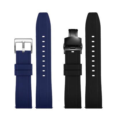 适配SEIKO精工熊猫硅胶橡胶表带