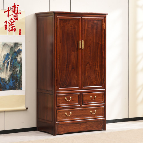 博瑶香樟木大衣斗柜全实木箱柜玄关储物新中式家具字画收纳柜子