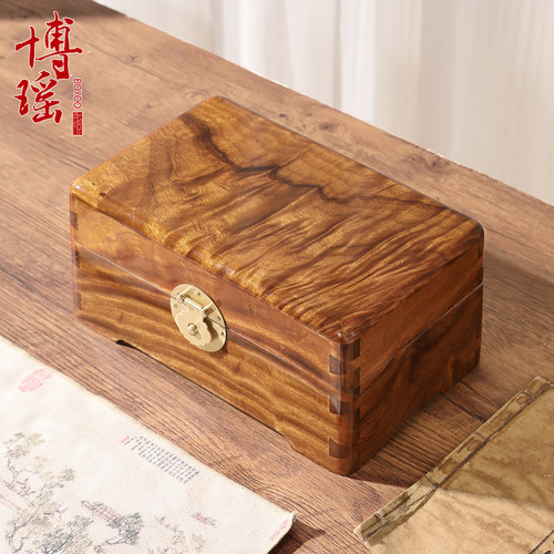 香樟木箱子独板老料老樟木小箱子首饰盒证件盒箱子实木收纳盒内衬