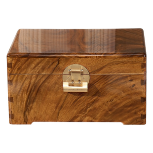 香樟木老料复古木盒子大号收纳箱储物托盘桌面木质收纳盒实木箱子