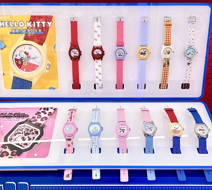 正版HELLO KITTY童趣时光系列手表盲盒摆件手办礼物潮玩公仔女生