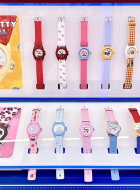 正版HELLO KITTY童趣时光系列手表盲盒摆件手办礼物潮玩公仔女生