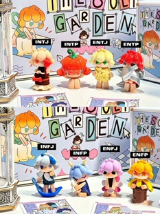 正版黑玩SOLY MINI盲盒二代花园全人格萌粒MBTI手办公仔摆件礼物