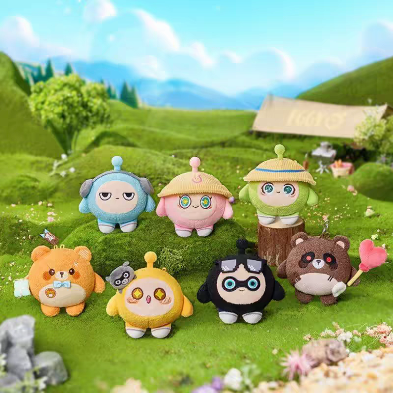 正品蛋仔派对一起去野餐毛绒系列盲盒挂饰潮玩可爱周边蛋仔挂件女