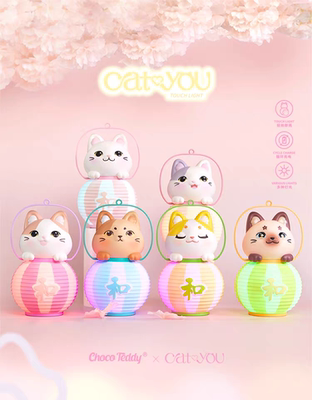 Choco Teddy正版cat&U喵喵拍拍灯笼系列盲盒可爱玩具创意摆件礼物