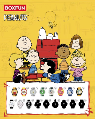 麦和X史努比PEANUTS手表盲盒联名潮玩周边腕表男女孩生日礼物