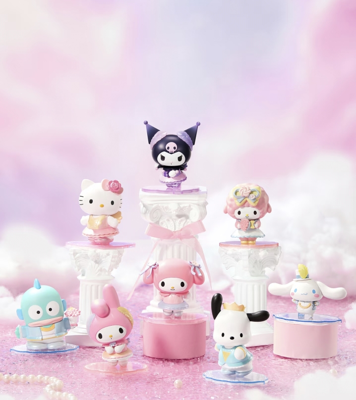 正版三丽鸥Sanrio characters芭蕾盲盒摆件手办可爱礼物潮玩公仔