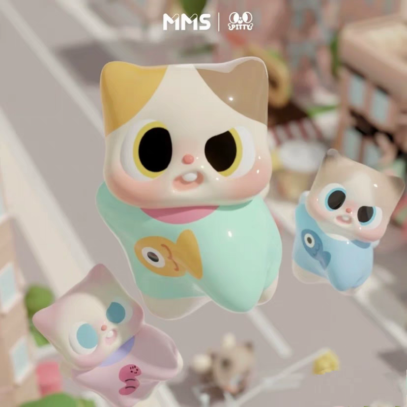 正版pitty2代猫猫日常萌粒盲盒潮玩摆件手办玩具盲袋公仔礼物可爱