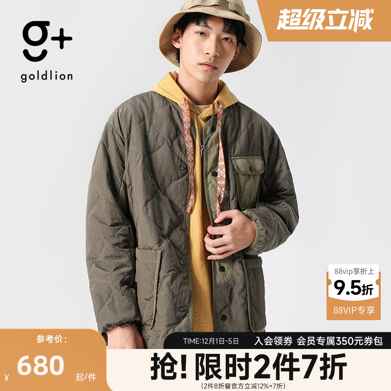 金利来g+潮牌薄棉衣外套