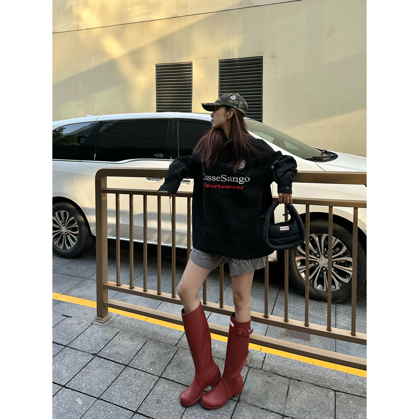 现货发~易梦玲同款骑士靴女2026新款长筒靴防滑防水雨靴旅行雨鞋