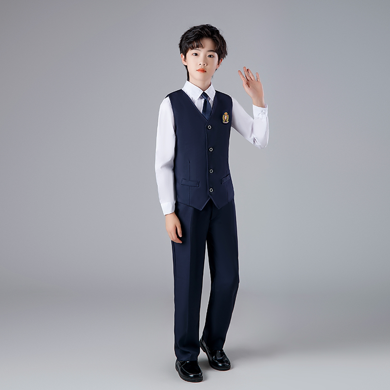 儿童合唱演出服中小学生演讲诗词朗诵比赛表演服装学院风男女英伦