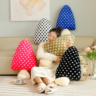 ins风彩色蘑菇可爱异形抱枕长条枕女生抱着睡觉公仔毛绒玩具靠枕