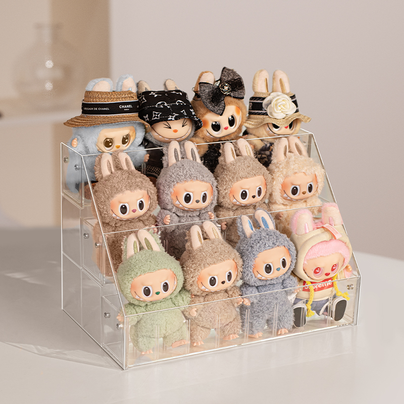 盲盒展示架适用labubu手办收纳架