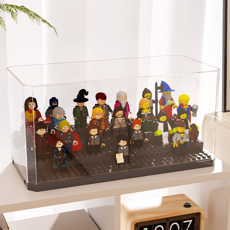积木人仔展示盒防尘盒