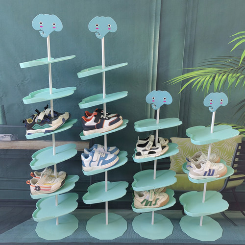 升级版金属底座儿童鞋架省空间