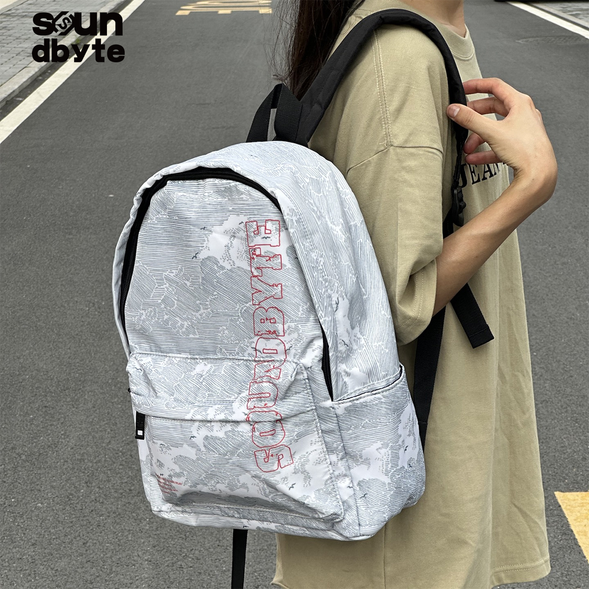 soundbyte双肩包女美式校园书包