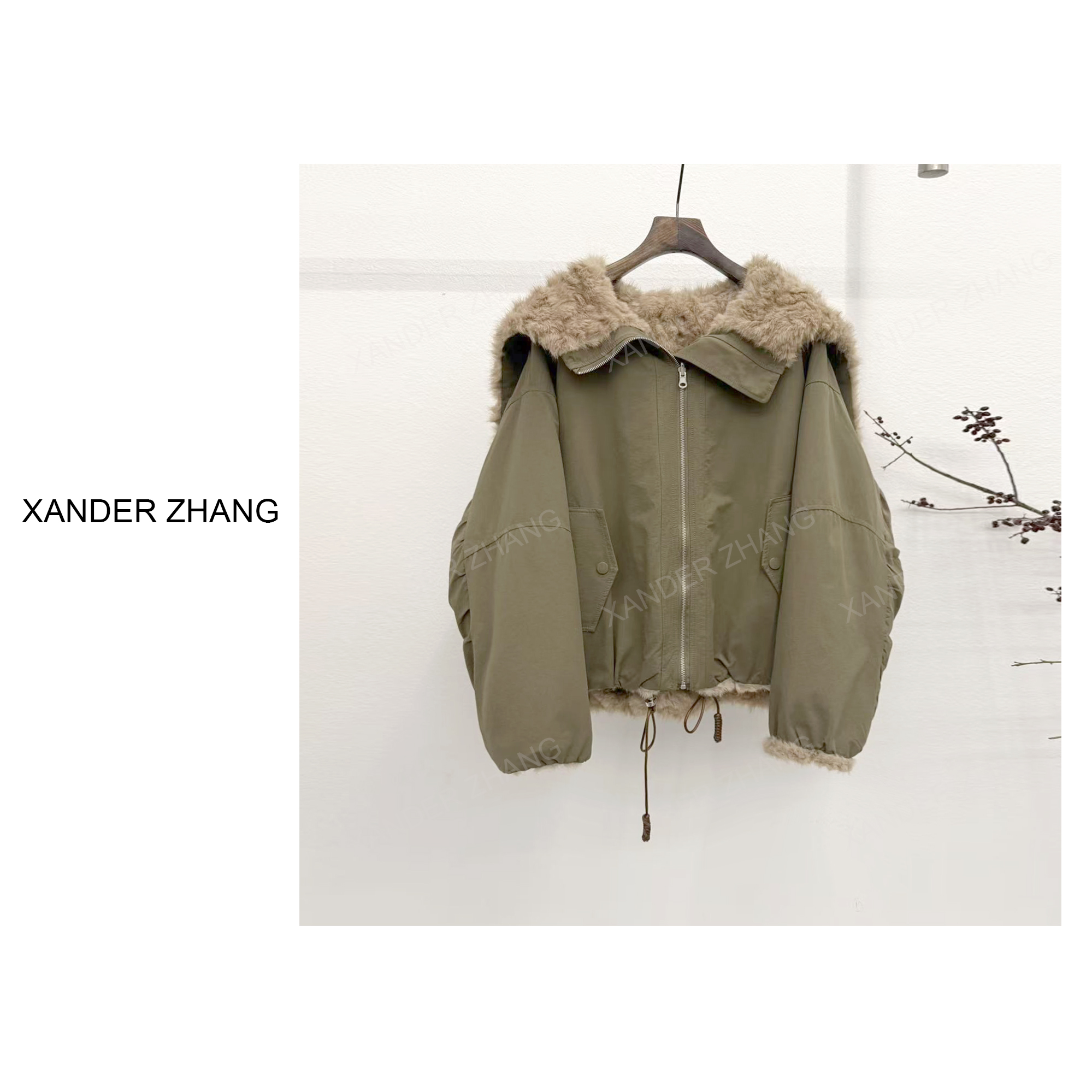 韩系减龄加厚毛绒两面穿时尚外套YBJ1J907保暖百搭时髦精