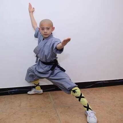 儿童小和尚武术服少林寺武僧练功服装少林功夫训练表演服练武服