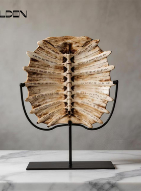 欧美现代树脂龟背甲桌面摆件