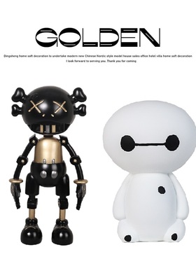 卡通外星人小可爱摆件样板间儿童房桌面软装饰品客厅电视柜摆设