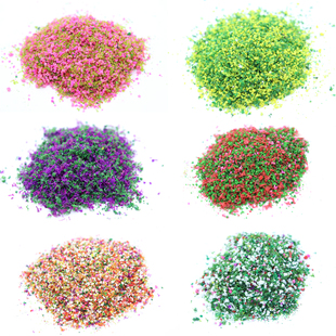 沙盘建筑材料 DIY室外景观建造 仿真彩色树粉 海绵植物植被地形粉