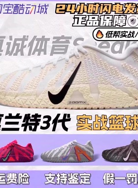 Nike Ja 3 莫兰特3代灰白男款低帮耐磨气垫实战篮球鞋HF2794-100