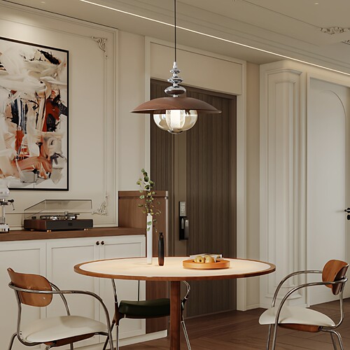 法式中古风奶油玻璃复古餐厅吊灯北欧极简创意设计师灯具2026新款