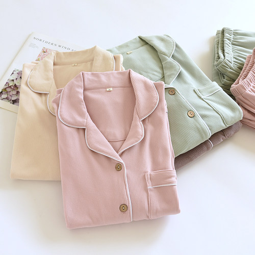 德绒睡衣女秋冬季加厚保暖长袖