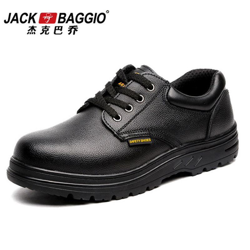 杰克巴乔男女士透气带钢板劳保鞋