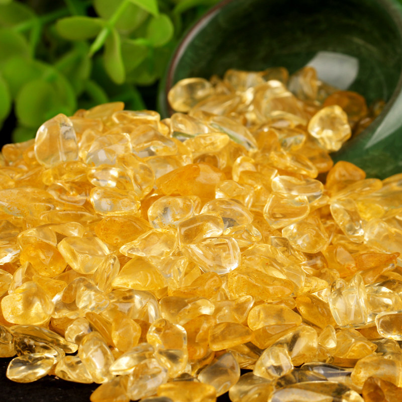 广缘德开光天然水晶碎石天然碎石摆件消磁招财净化供奉