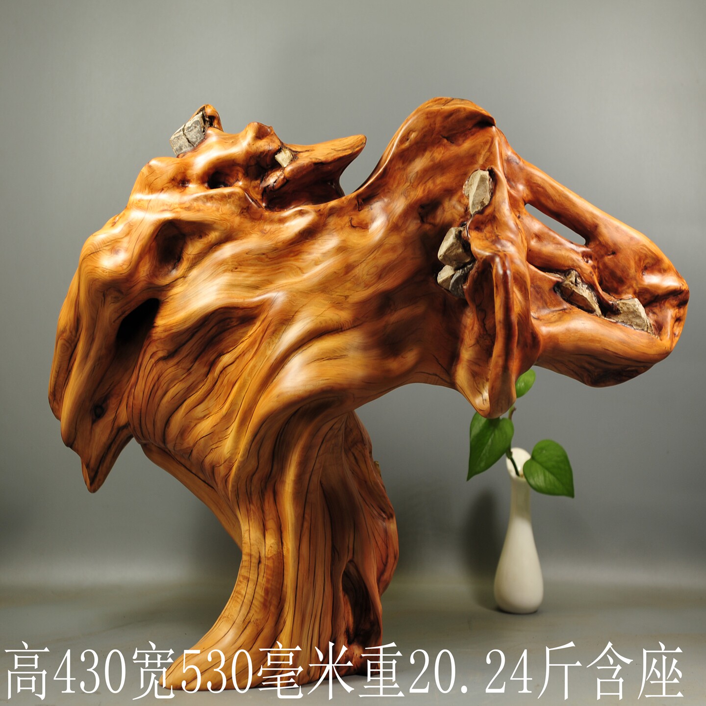 崖柏陈化料天然造型根雕摆件