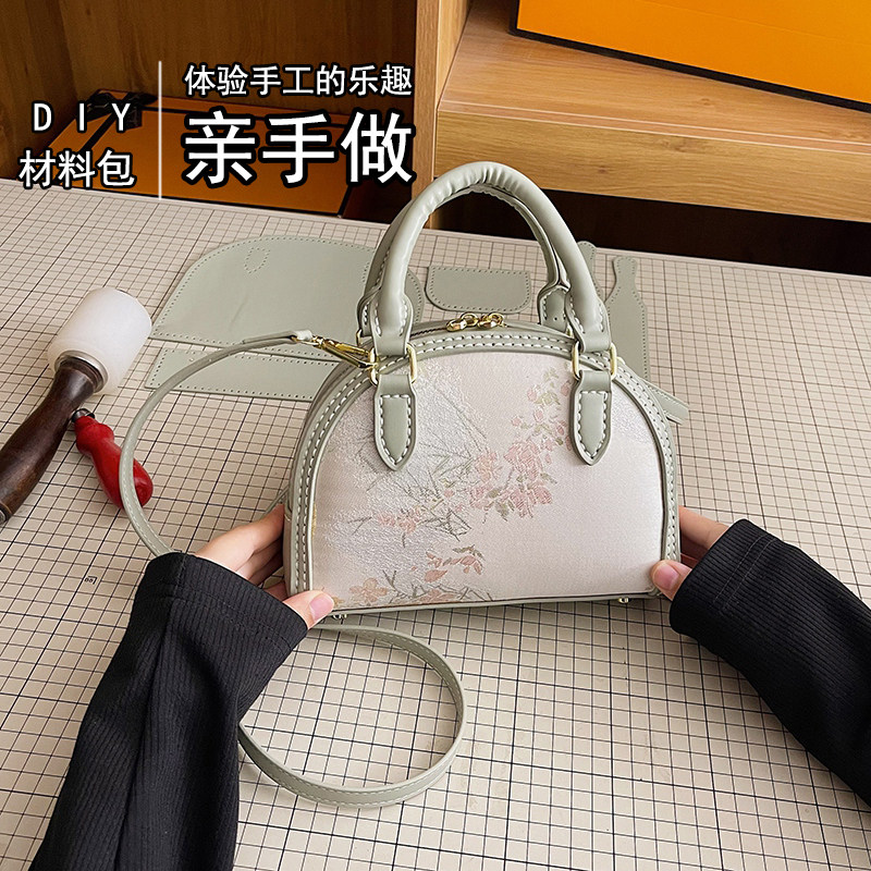 diy材料包国风手缝女包材料包自制母亲节礼物2025新款通勤包,箱包皮具/热销女包/男包,腋下包,淘宝优惠券,粉丝福利购,淘宝优惠卷