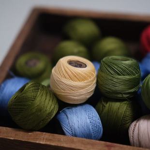 特价清）DMC蕾丝线色线80号5G一卷极细微钩手工材料