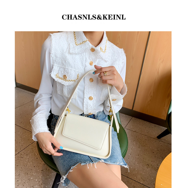 chasnls&keinl轻奢真皮斜挎包