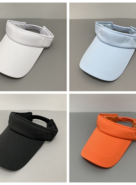 空顶帽女夏户外运动防晒太阳帽无顶棒球帽男网球帽遮阳帽防紫外线