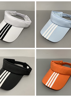 夏季户外运动跑步防晒遮阳无顶网球帽潮男女空顶太阳鸭舌棒球帽子