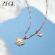 ZEGL小彩串多巴胺笑脸项链配饰女小众锁骨链海边颈链吊坠夏日饰品