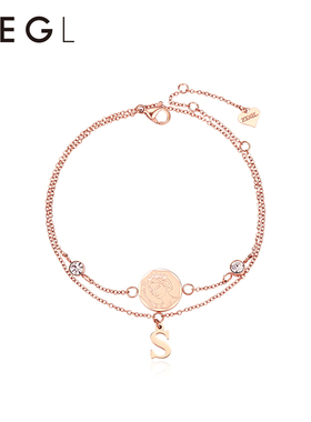 zengliu圆牌双层小众设计手链