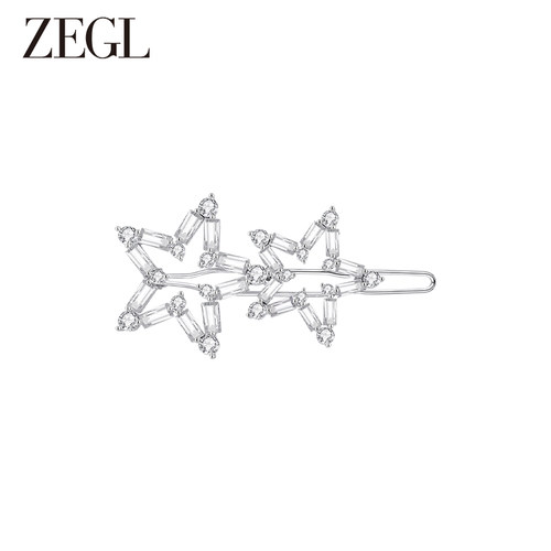 ZEGL时尚个性璀璨波浪发夹