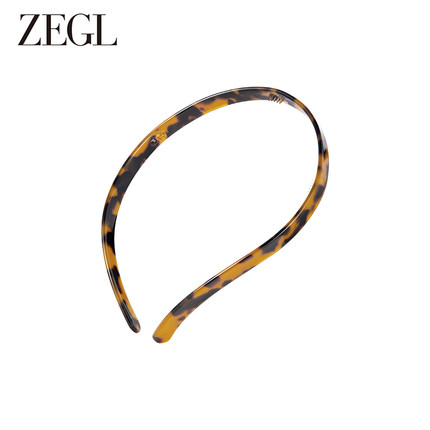 ZEGL压发黑色洗脸发箍女新款高级感洋气时尚窄边外出百搭发饰头饰