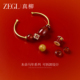 ZEGL马年路路通系列苹安喜乐手镯女轻奢小众高级感四叶草镯子礼物