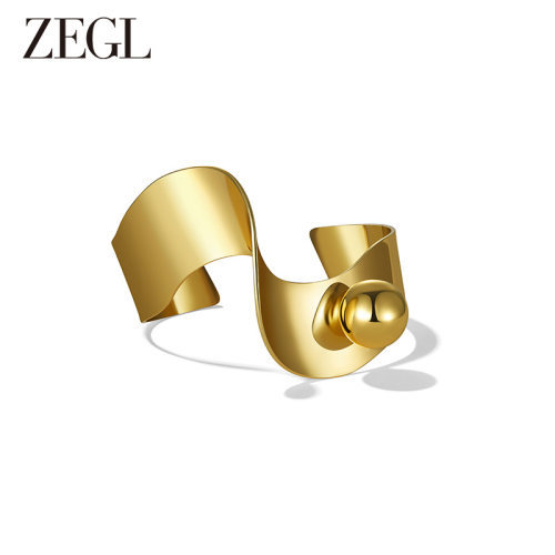 ZEGL个性百搭不规则金珠手镯