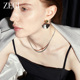 爆款 ZEGL蛇骨链项链女轻奢小众款 2025新款 简约素链银色金属锁骨链
