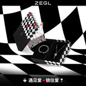 ZEGL小情锁情侣项链手链男女一对一锁定情高级感七夕礼物送男女友