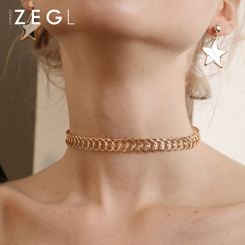 时尚百搭潮配饰颈链ZENGLIU女