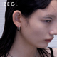 ZENGLIU圆圈耳环女素圈耳饰韩国气质耳扣简约冷淡风耳钉圈圈耳圈