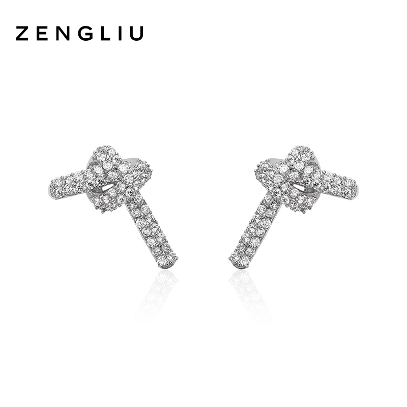 ZEGL简约气质同心结耳环